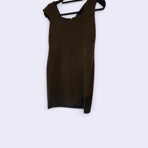 Modcloth Women's Brown and Green Dress